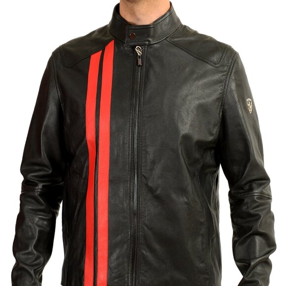 Scuderia Ferrari Men's 100% Goat Leather 